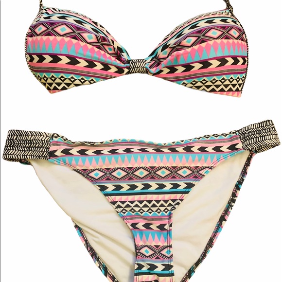 Empire Aztec Patterned Bikini - Picture 3 of 5